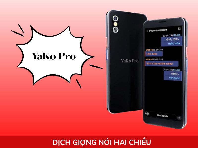 Máy dịch ngôn ngữ tiếng Anh YaKo Pro Máy dịch ngôn ngữ tiếng Anh YaKo Pro