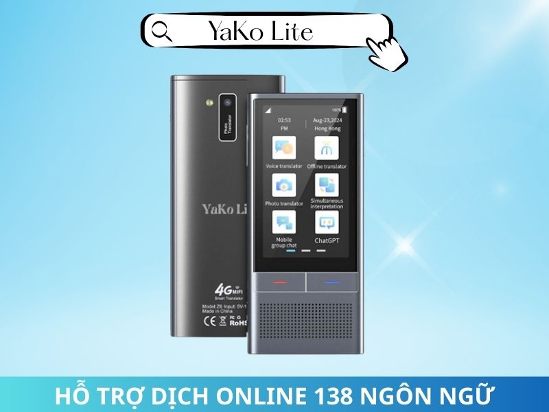 Máy thông dịch tiếng Anh YaKo Lite Máy thông dịch tiếng Anh YaKo Lite