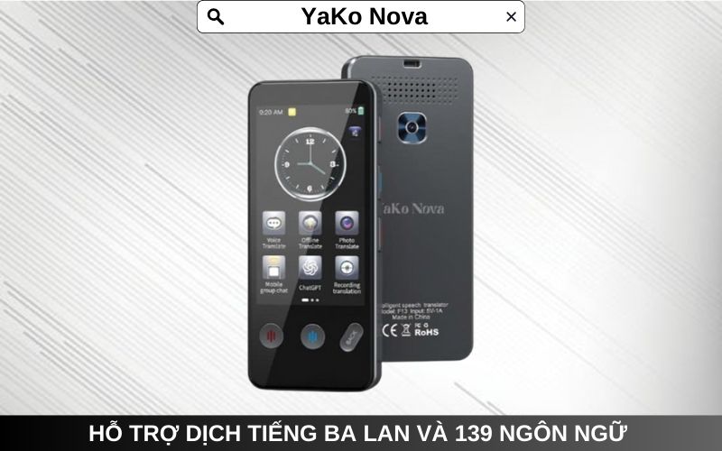 YaKo Nova - Máy Dịch Ngôn Ngữ Thông Minh YaKo Nova - Máy Dịch Ngôn Ngữ Thông Minh