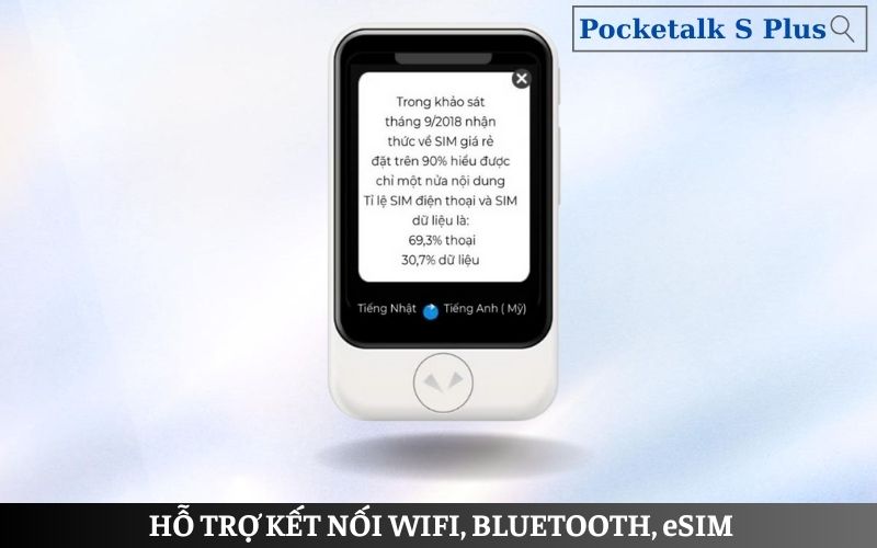 Pocketalk S Plus - Máy Dịch 2 Chiều Tiếng Indonesia - Việt