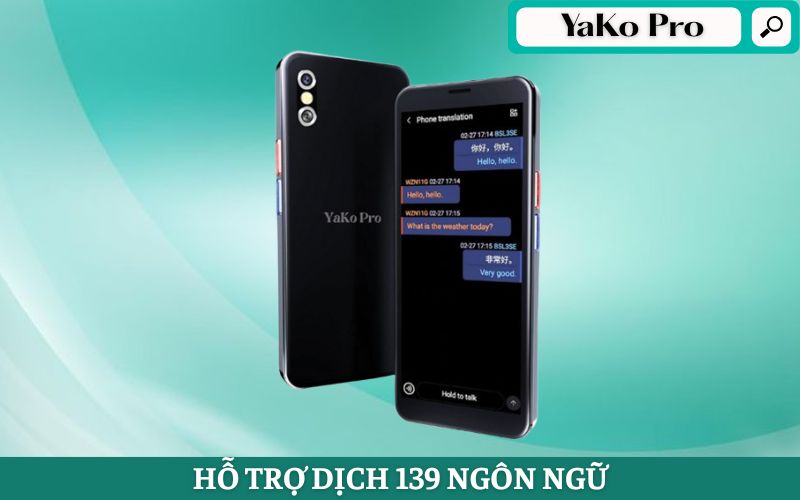 Máy Dịch Thuật Đa Ngôn Ngữ YaKo Pro Máy Dịch Thuật Đa Ngôn Ngữ YaKo Pro