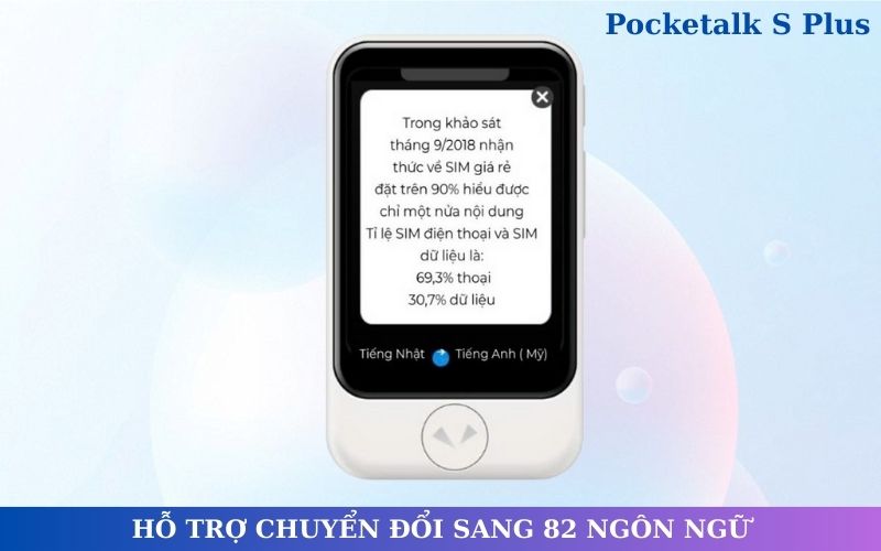 Máy Dịch Cầm Tay Pocketalk S Plus Máy Dịch Cầm Tay Pocketalk S Plus