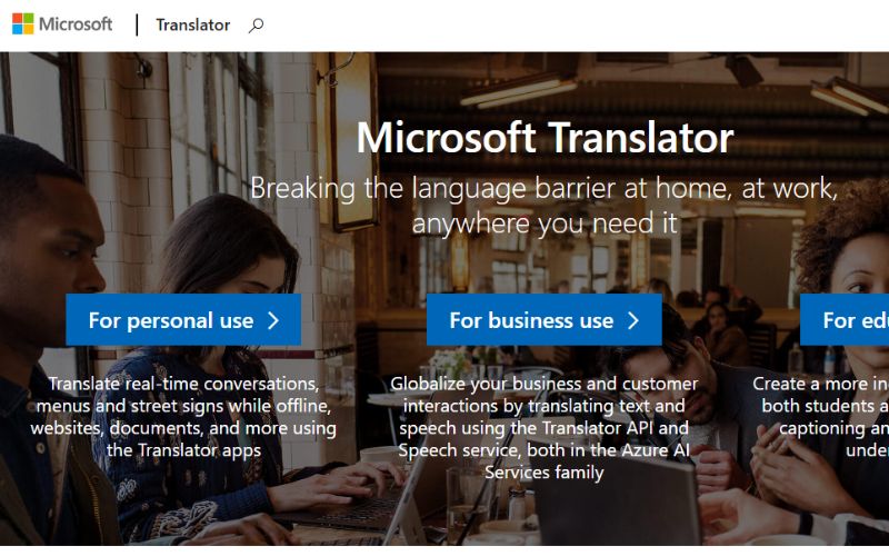Microsoft Translator - Dịch Đa Nền Tảng