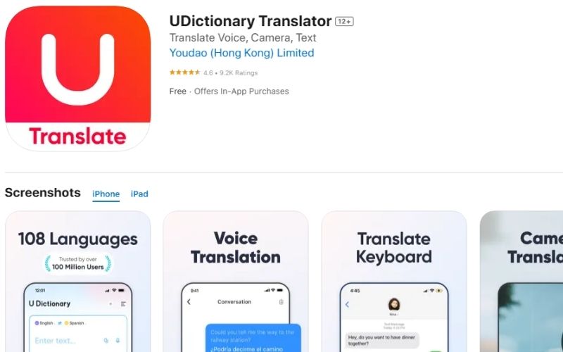 U - Dictionary - Dịch Kèm Học Từ Vựng Và Phát Âm