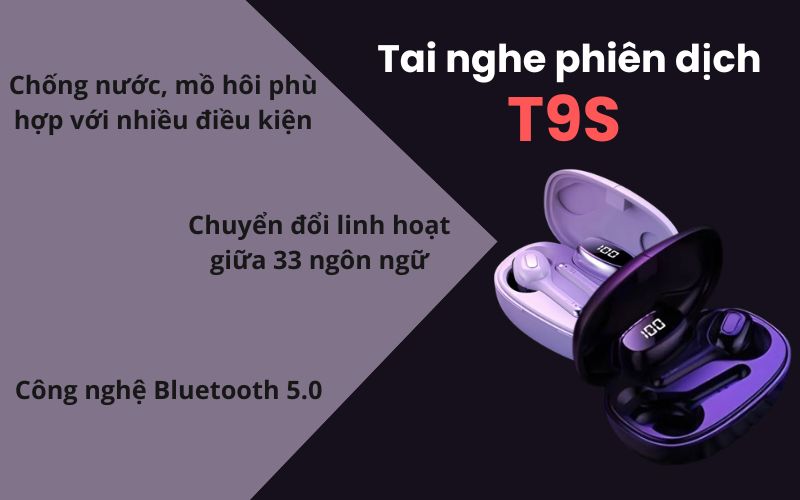Máy Phiên Dịch Đeo Tai T9S