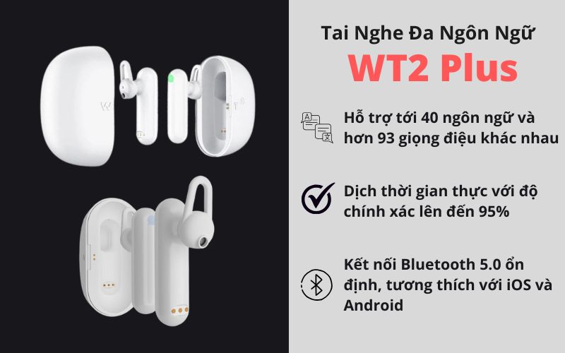 Tai Nghe Dịch Đa Ngôn Ngữ WT2 Plus